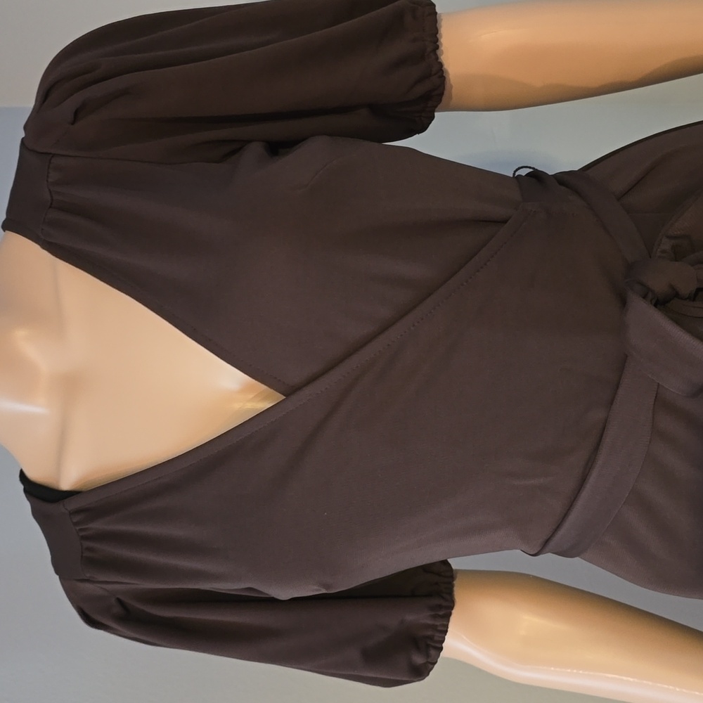 Ann Tylot Loft Wrap Midi Dress Size 6 - Picture 2 of 10